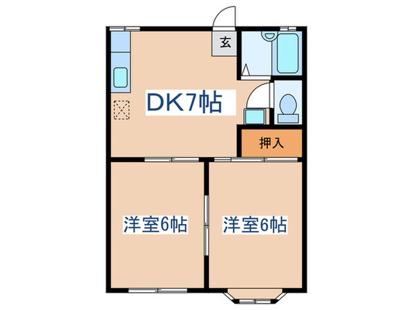 フラワ－ハイツの物件間取画像